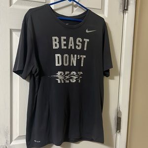 Nike tee, athletic cut